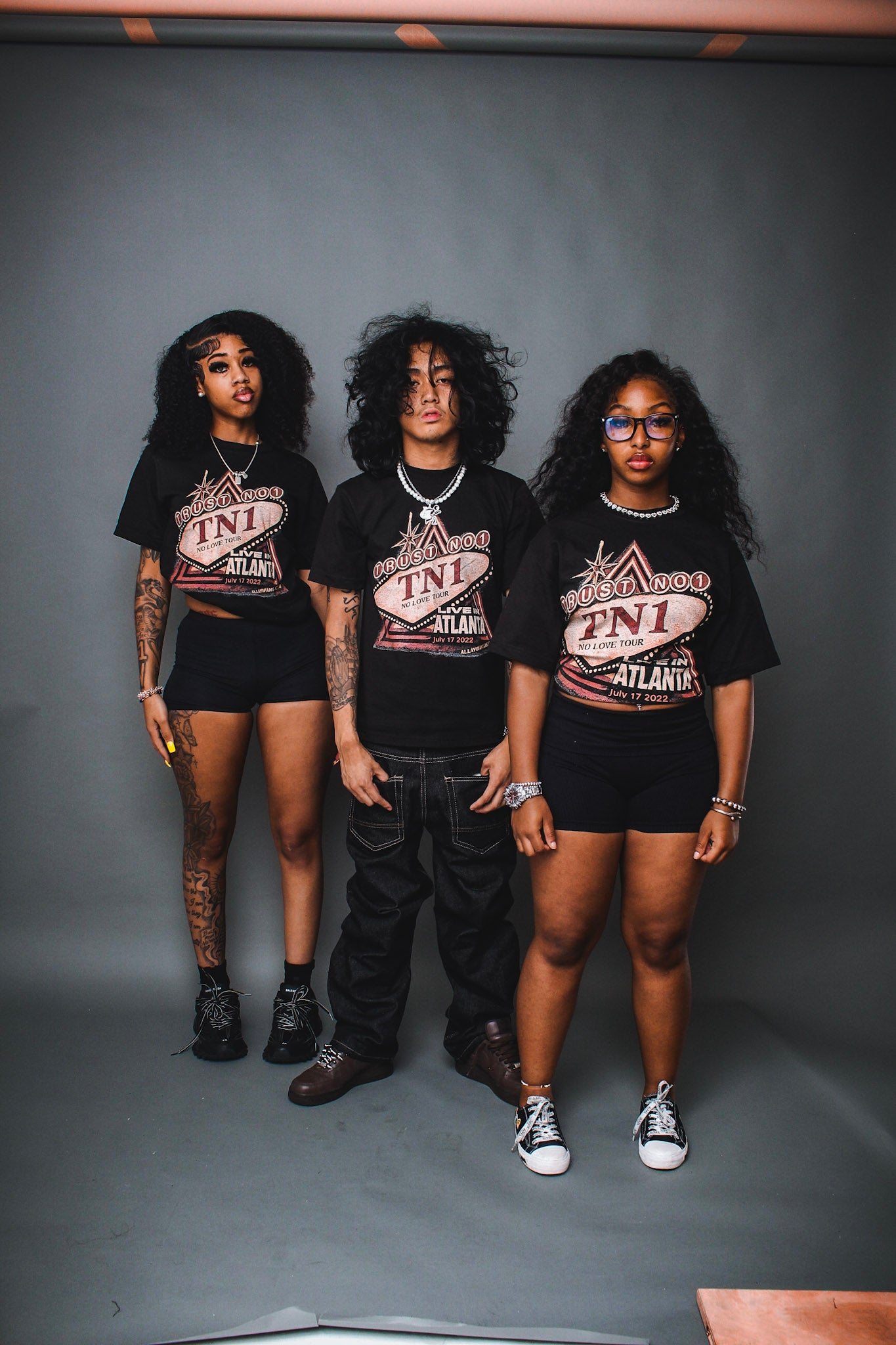 TN1 “No Love Tour” shirts